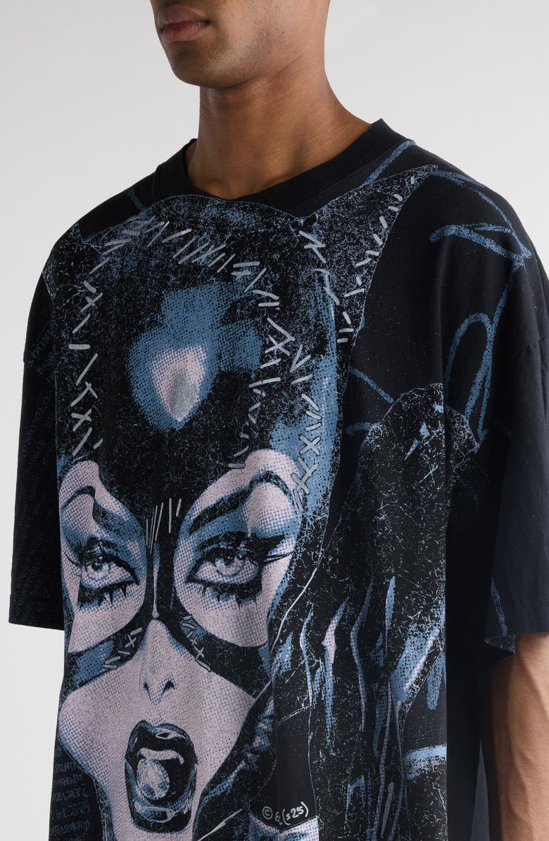 Acne Studios DC Comics<sup>™</sup> Catwoman Oversize Graphic T-Shirt, Alternate, color,