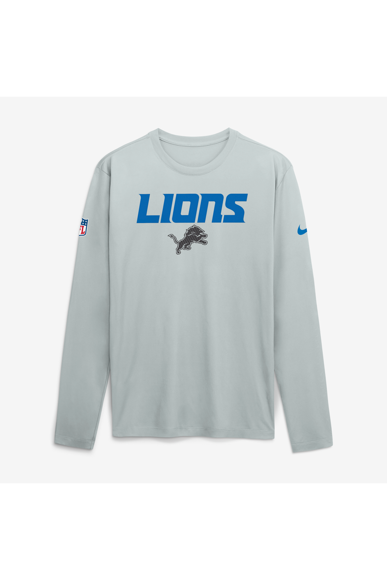 Men's Nike  Silver Detroit Lions 2026 Rivalries Collection Sideline Legend Long Sleeve T-Shirt, Main, color, Silver