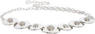 Vince Camuto Hammered Disc Resin Chain Belt