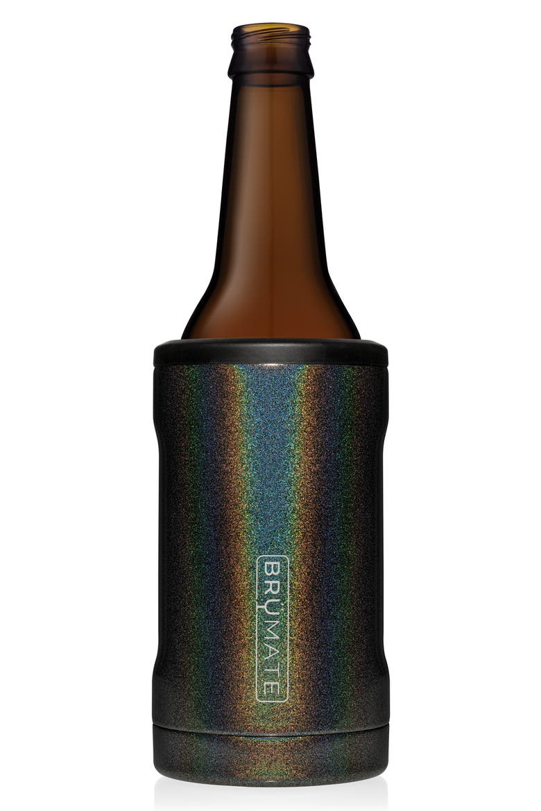Hopsulator BOTT'L Bottle Cooler, Main, color, GLITTER CHARCOAL