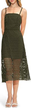 Adelyn Rae Karson Lace Midi Dress