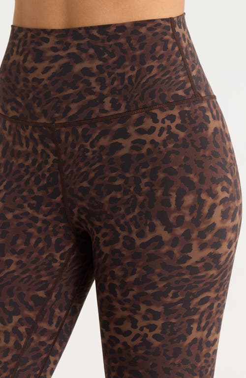 Mpg Print Sculpt Leggings In Brown