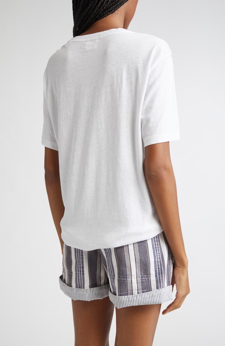 Isabel Marant Étoile Zewel Oversize Cotton Graphic T-Shirt, Alternate, color, White/ Blue