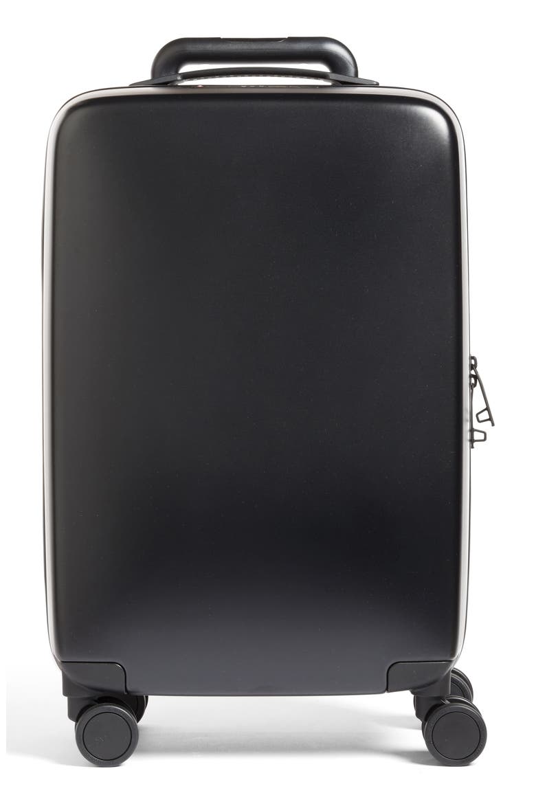 The A22 22-Inch Charging Wheeled Carry-On, Main, color, BLACK MATTE