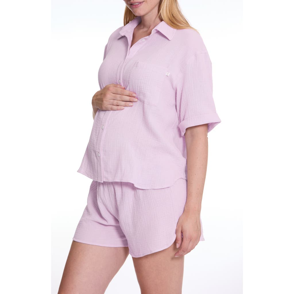 Cache Coeur Maternity Pajama Set Ice Cream In Multi