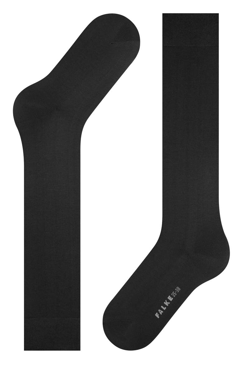 Cotton Touch Knee High Socks, Alternate, color, BLACK