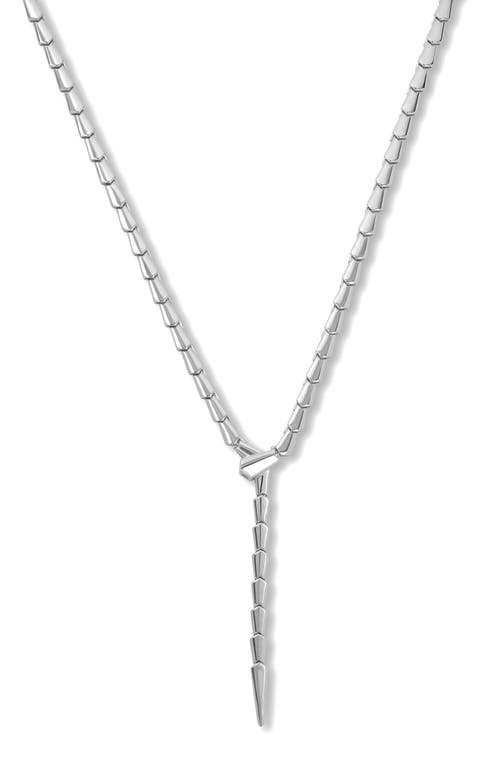 Melinda Maria Mama Serpent Y-necklace In Silver