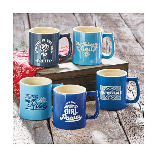 Tag Pursuit Of Happiness Blue Ceramic Mug July 4th Drinkware In Blue