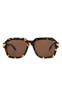 Bottega Veneta 56mm Oversized Square Sunglasses