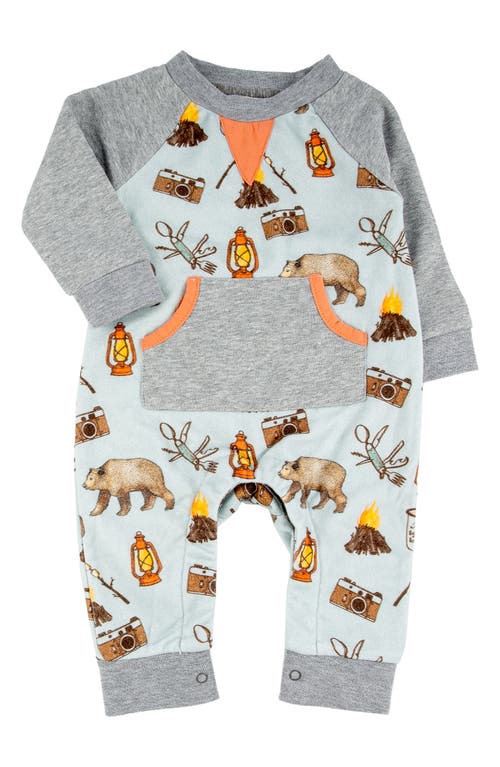 Miki Miette Henry Camp Print French Terry Romper in Big Bear 