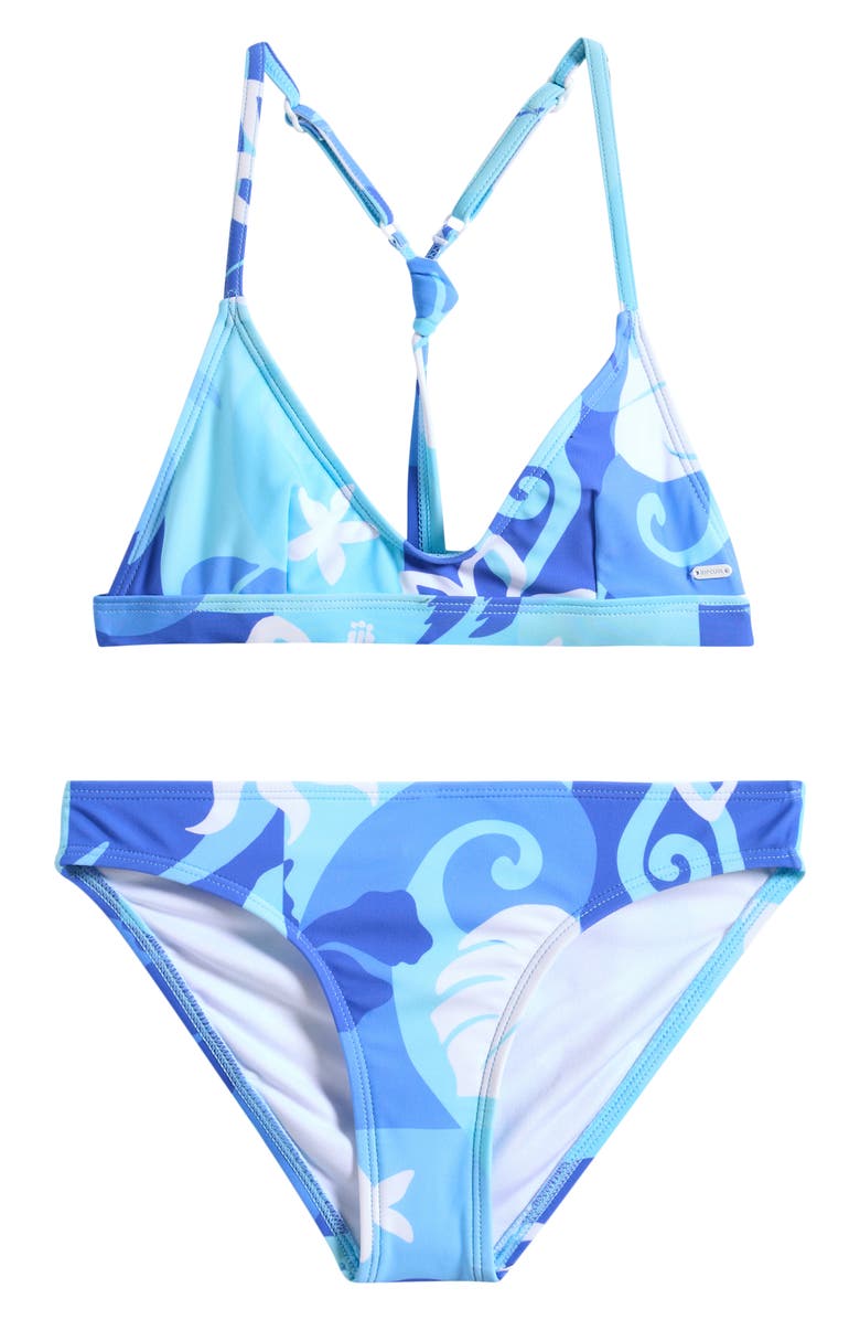 Rip Curl Kids' Tropical Dawn Two-Piece Swimsuit, Main, color, Blue Lagoon