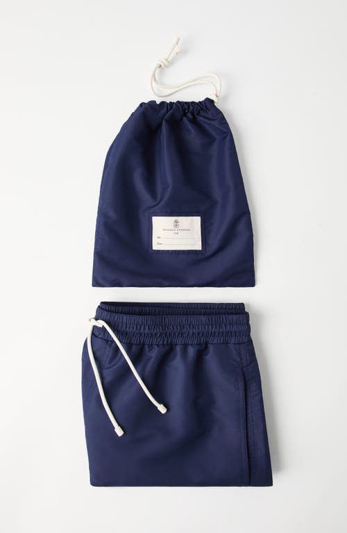 Brunello Cucinelli Swimsuit In Navy Blue