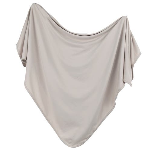 Ely's & Co. Jersey Knit Cotton Swaddle Blanket And Beanie Gift Set In Tan