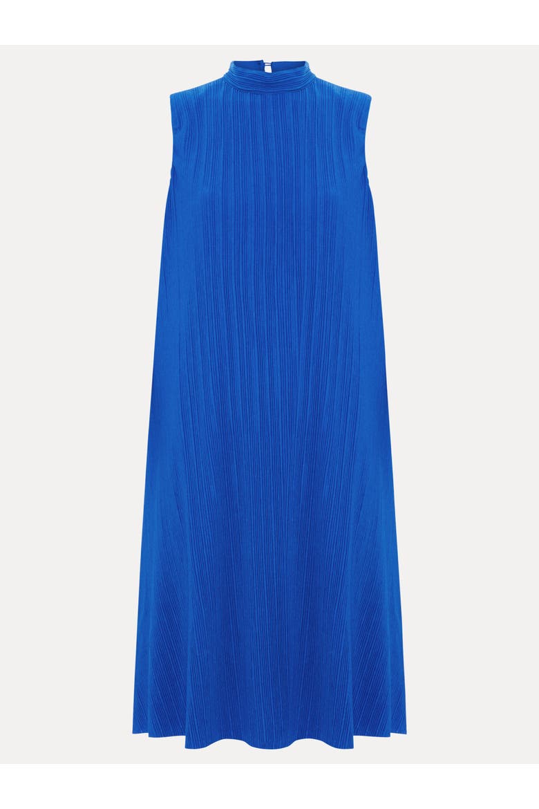 Betsie Plisse Swing Shift Dress, Alternate, color, Blue
