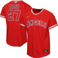 Nike Youth Nike Mike Trout Red Los Angeles Angels Alternate Replica Jersey