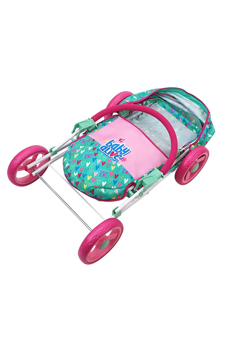 Deluxe Classic Doll Pram, Alternate, color, Multicolored