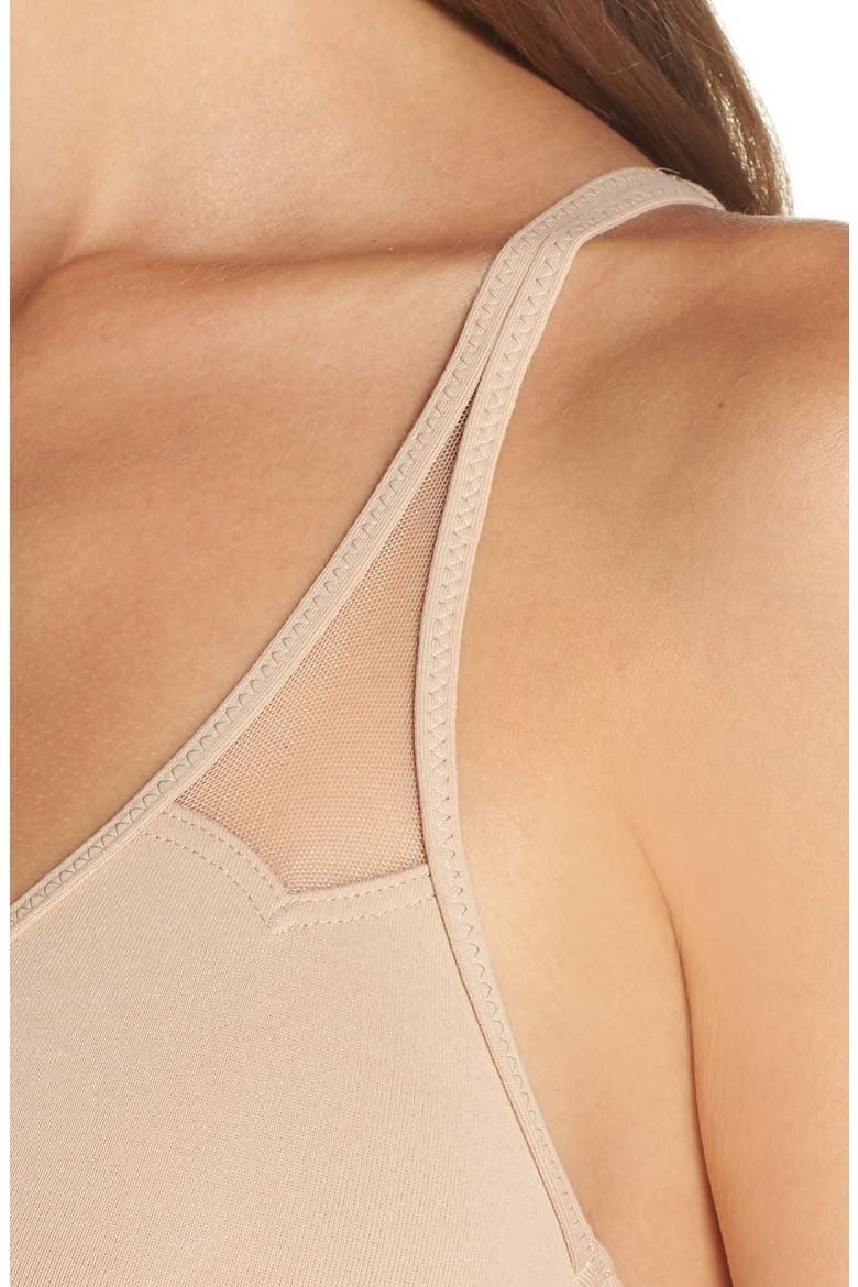 Body By Seamless Front Close Racerback Underwire Bra, Alternate, color, TOAST