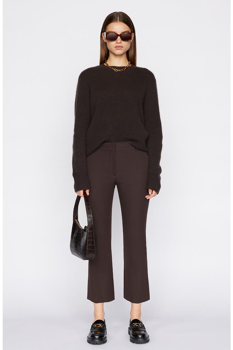 Le Crop Mini Bootcut Trousers, Alternate, color, AMERICANO