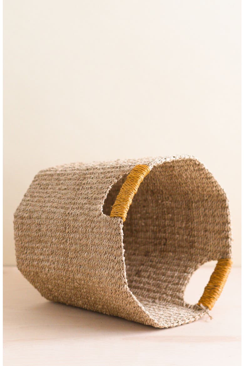 Octagon Basket, Alternate, color, Mustard Yellow