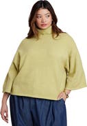 ELOQUII Draped Cropped Sweater