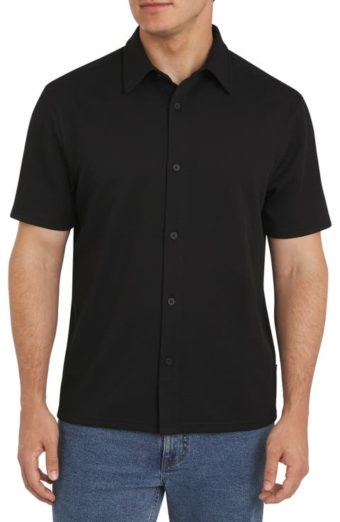 Waverly Waffle Short Sleeve Button-Up Shirt