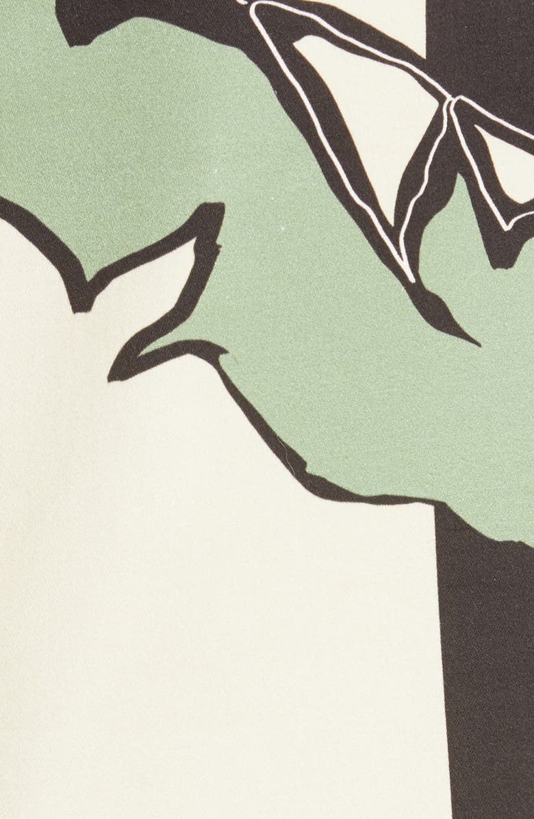 Johanna Ortiz Tropical Print Cotton Stretch Sateen Pencil Skirt, Alternate, color,