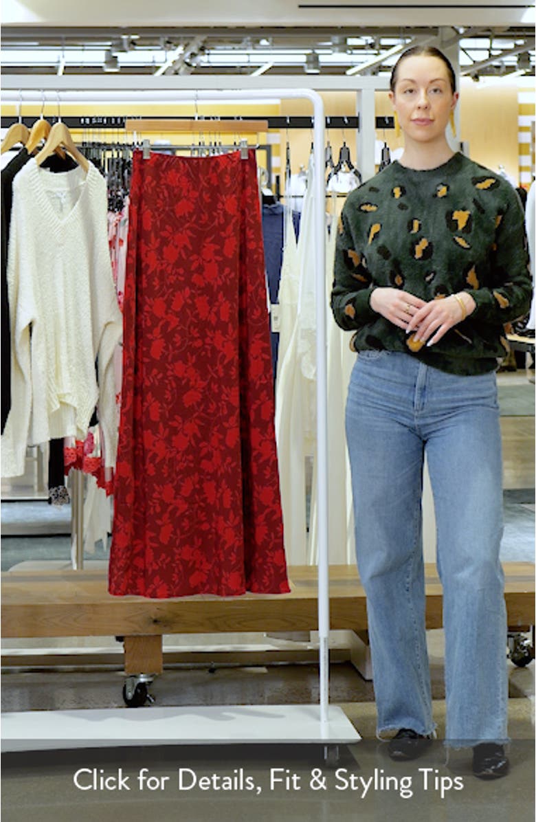 Velman Floral Print Maxi Skirt, sales video thumbnail