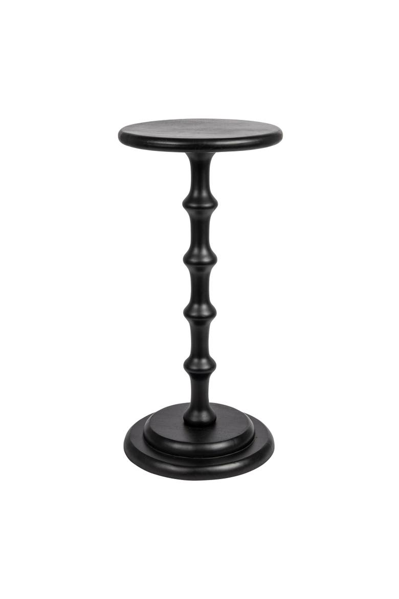 Ergo Pedestal Cocktail Side Table, Black, Main, color, Black