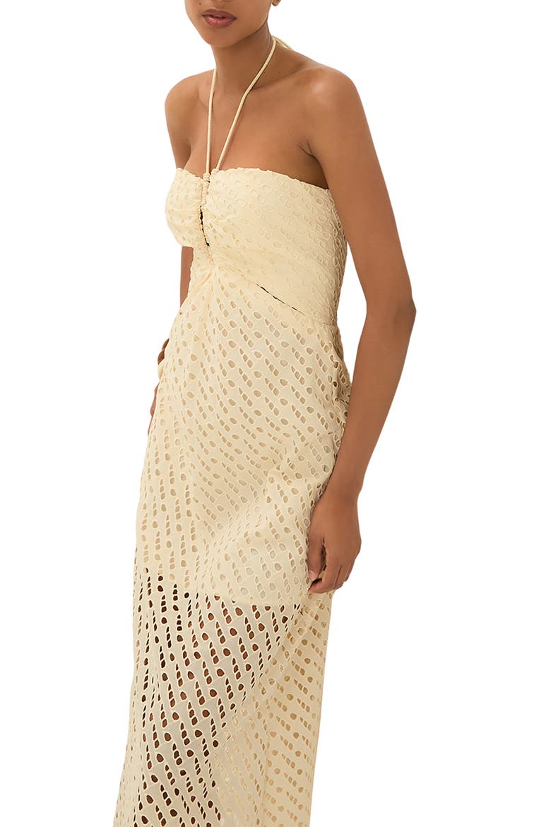 Melina Cotton Cover-Up Dress, Alternate, color, BEIGE