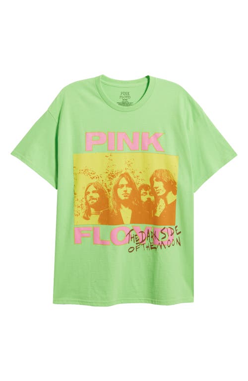 Merch Traffic Pink Floyd Cotton Graphic T-shirt In Green