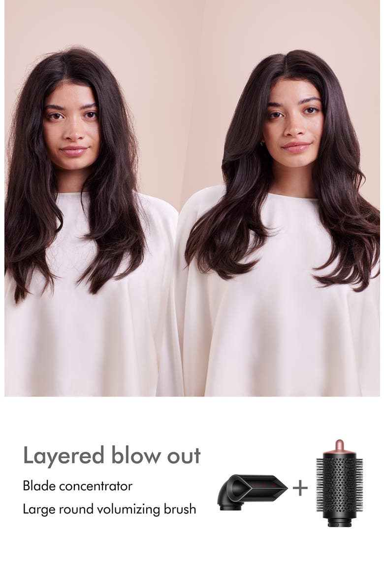 Airwrap™ Large Round Volumizing Brush Attachment, Alternate, color, BLACK/ ROSE