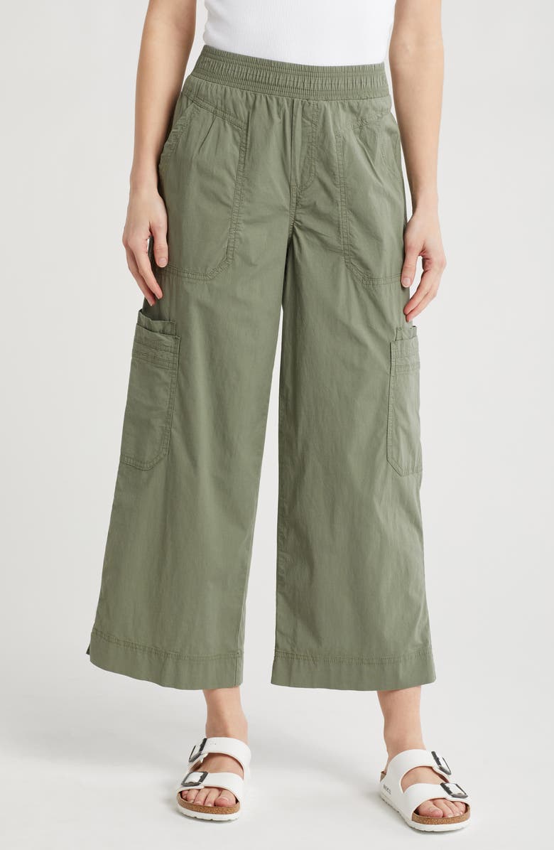 Democracy Pull-On Cargo Pants, Main, color, Lily Pad