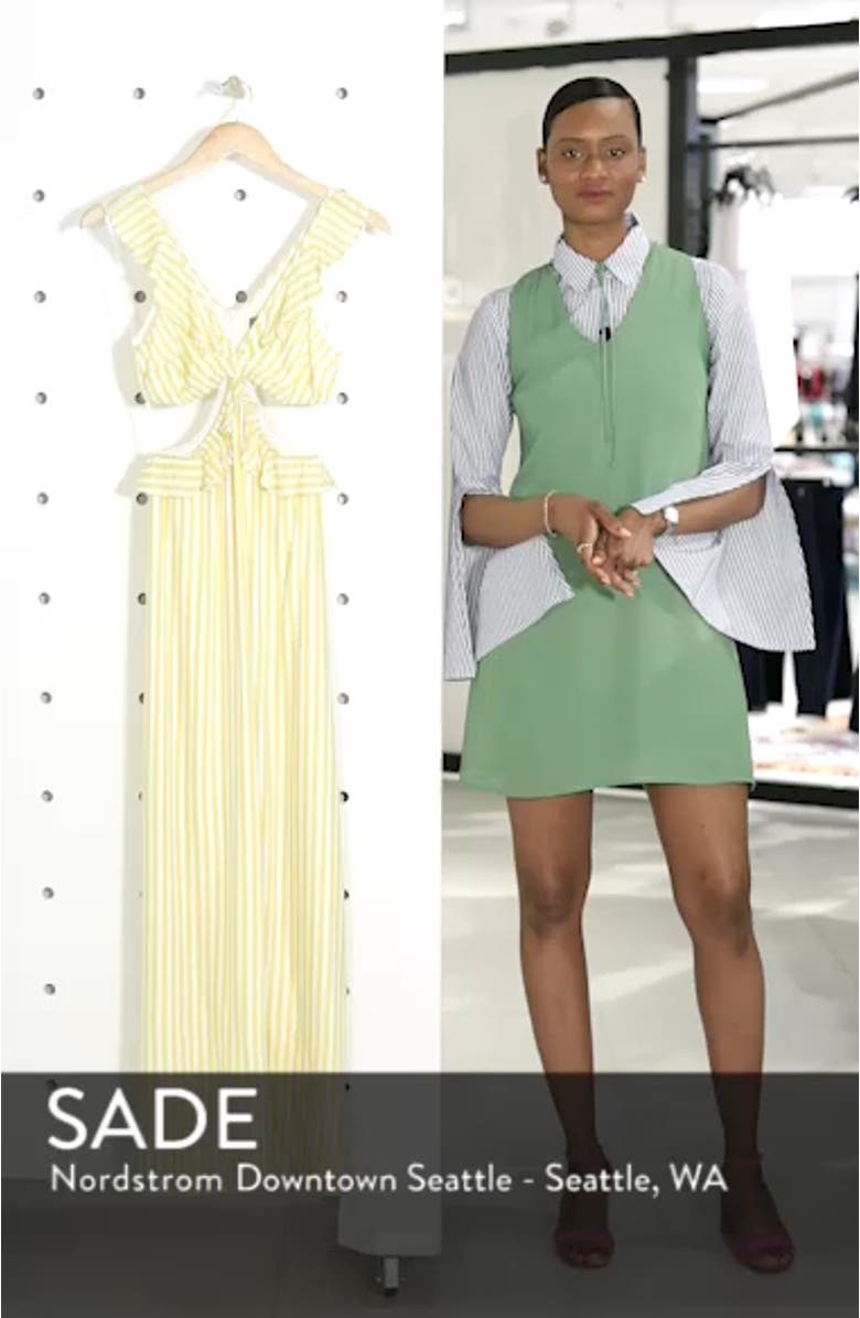 Cutout Ruffle Maxi Dres, sales video thumbnail