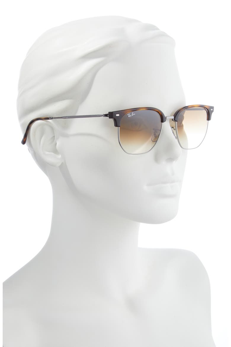 Clubmaster 53mm Square Sunglasses, Alternate, color, HAVANA