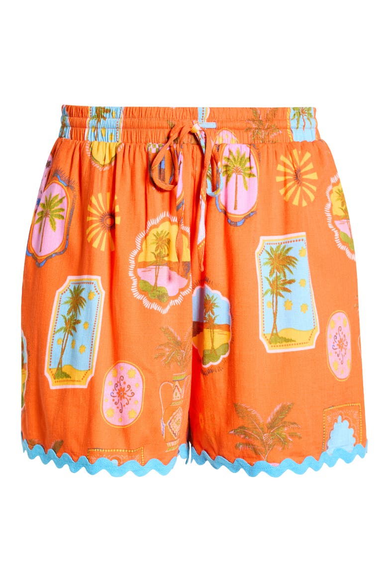 Maury Postcard Shorts, Alternate, color, RED-PINK-MULTI