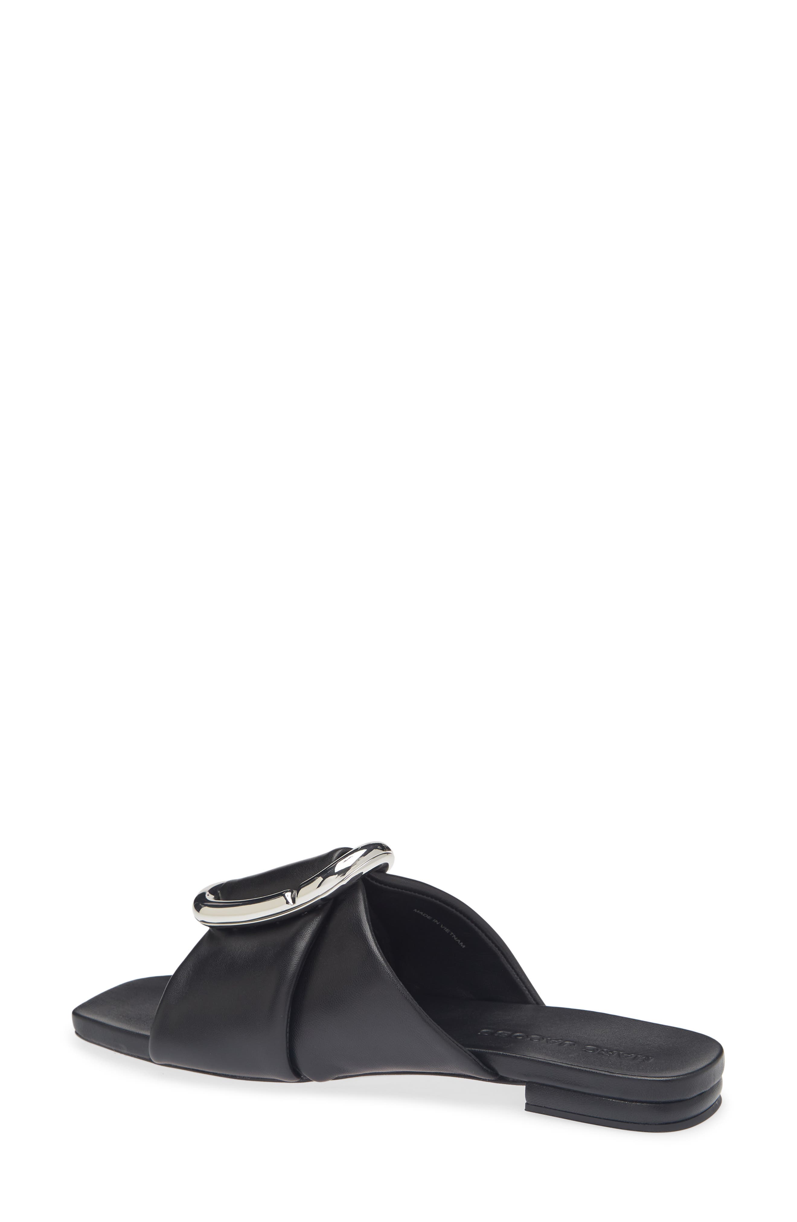 Marc Jacobs The Pop J Marc Slide Sandal, Alternate, color, Black