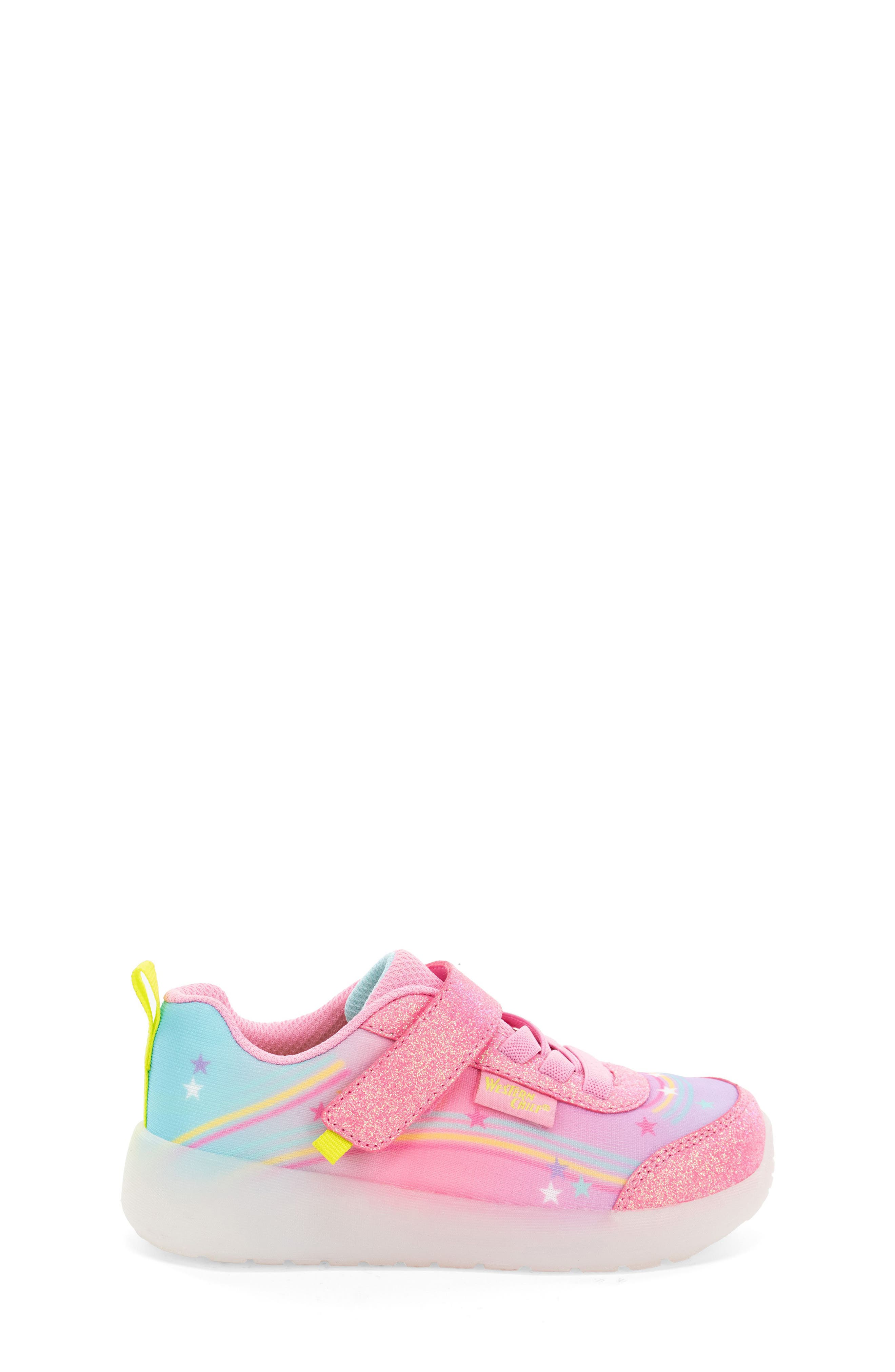 Western Chief Flash Feet Light-Up Sneaker, Alternate, color, Pink