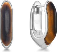 ANIA HAIE Tiger's Eye Huggie Hoop Earrings