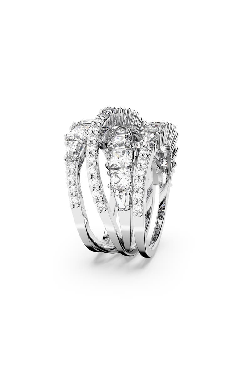 Hyperbola Wrap Ring, Alternate, color, WHITE