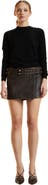 Cynthia Rowley Leather Wrap Skirt