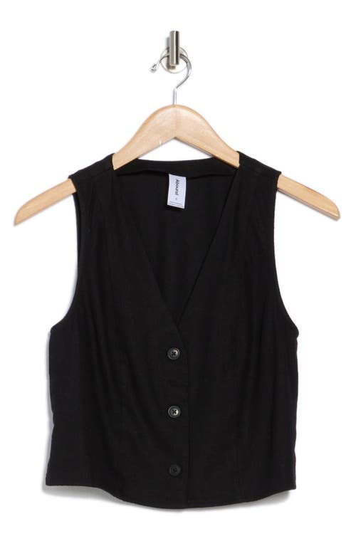 Abound Linen Button Front Vest
