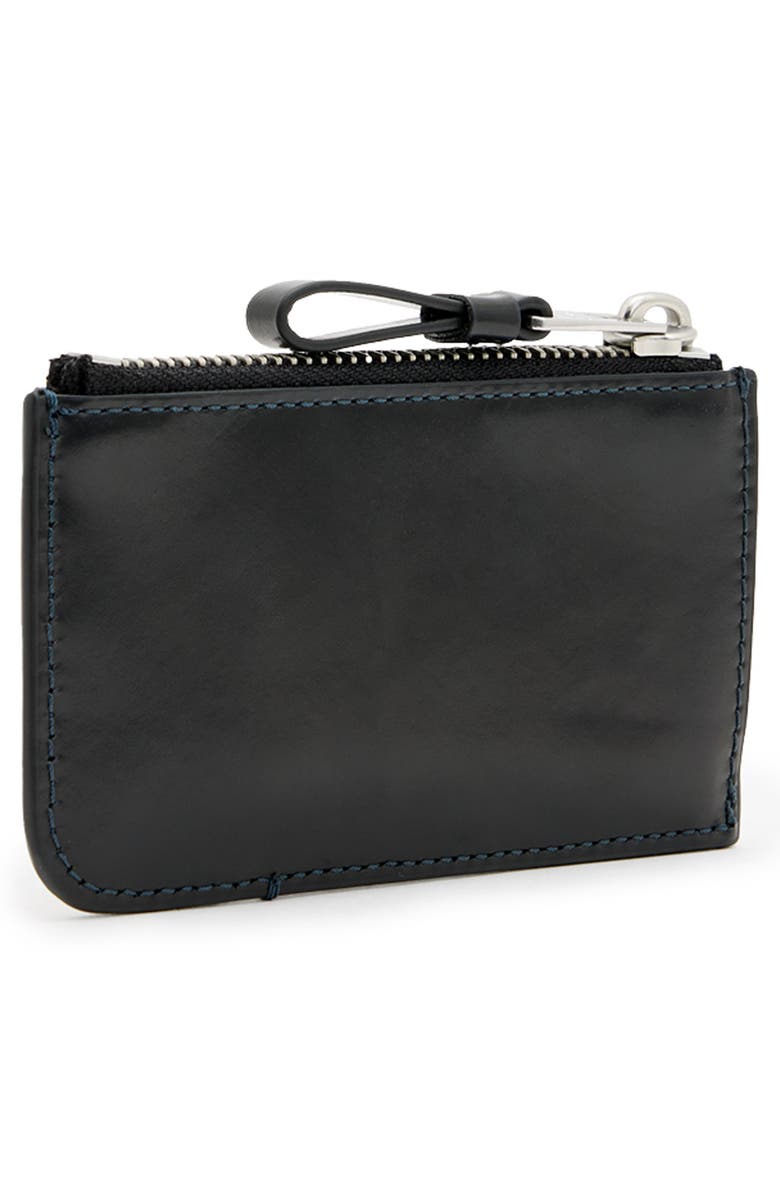 AllSaints Tierra Isamu Leather Wallet, Alternate, color, Black