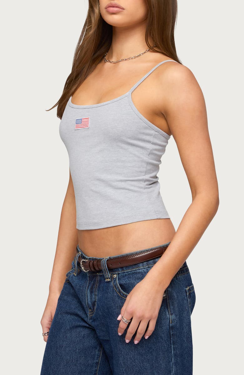 EDIKTED USA Stretch Cotton Camisole, Alternate, color, 
