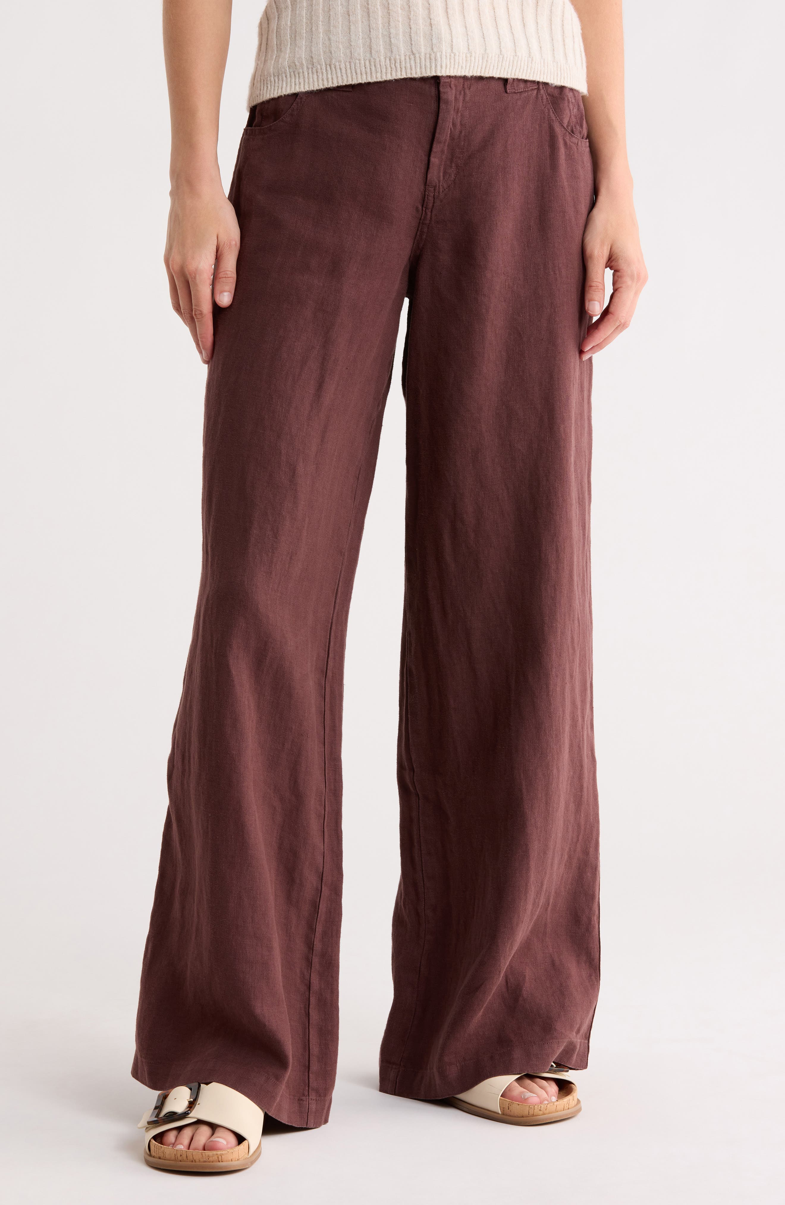 Sanctuary Arden Relaxed Fit Linen Pants