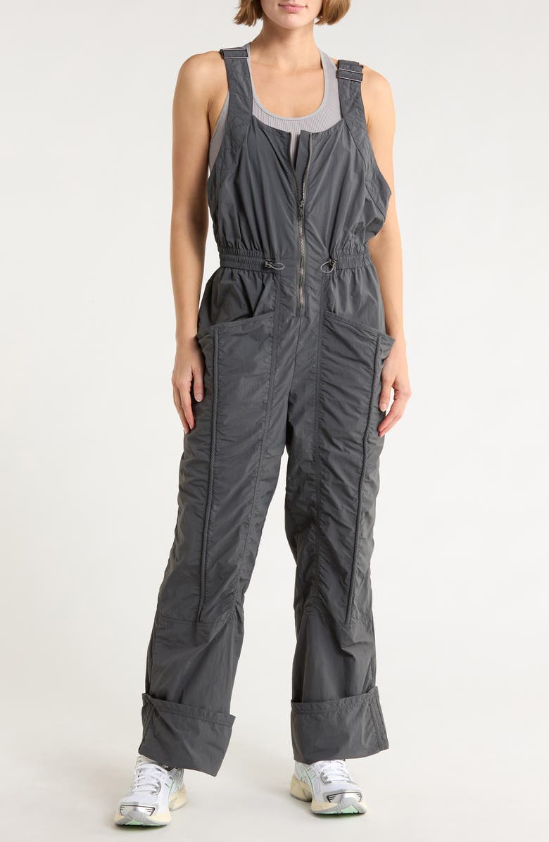 Free People Uphill Jumpsuit, Main, color, Dark Grey