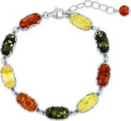 SIMONA Multicolored Amber Station Bracelet