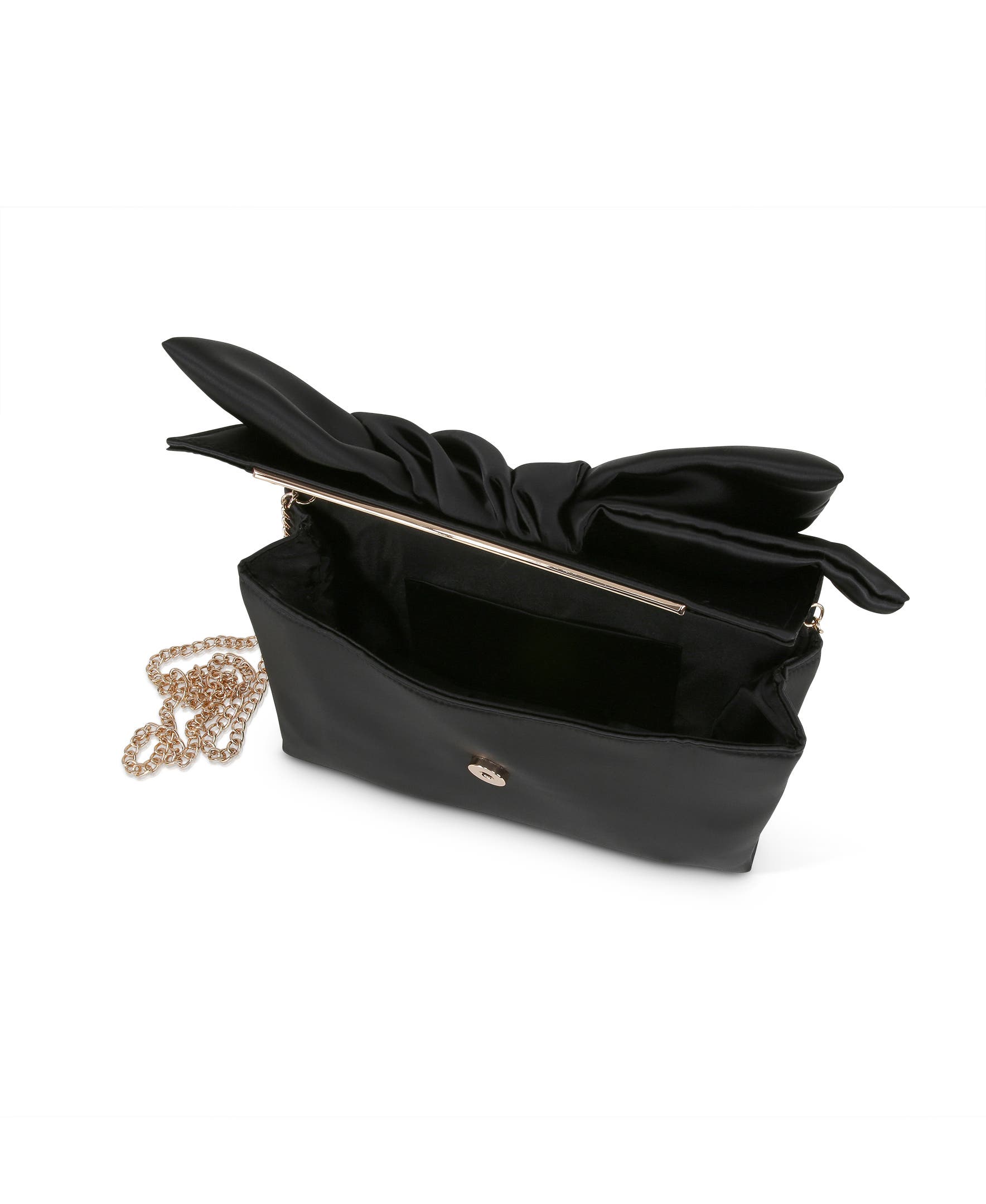 Delilah Sash Tied Envelope Clutch, Alternate, color, Black