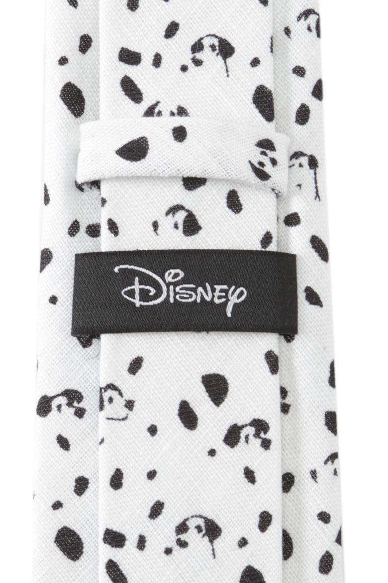 x Disney 101 Dalmatians Linen Tie, Alternate, color, WHITE