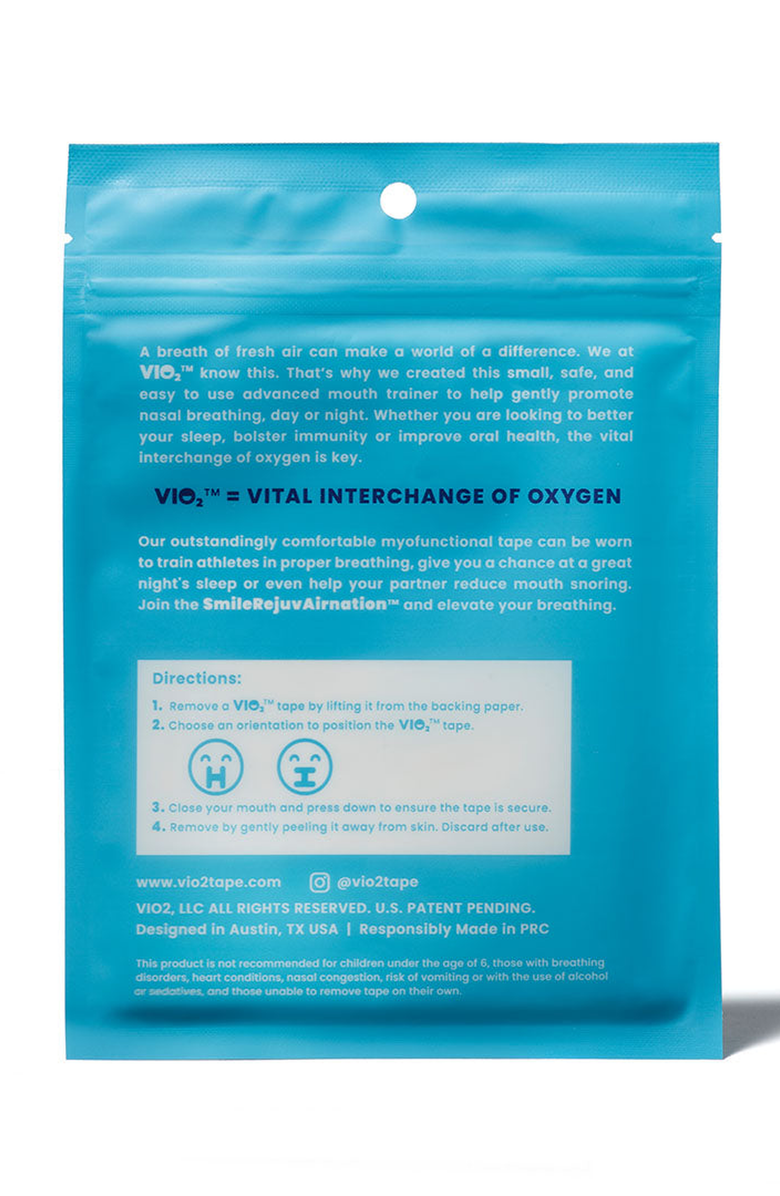VIO2tape Unscented Mouth Tape, Alternate, color, NO COLOR