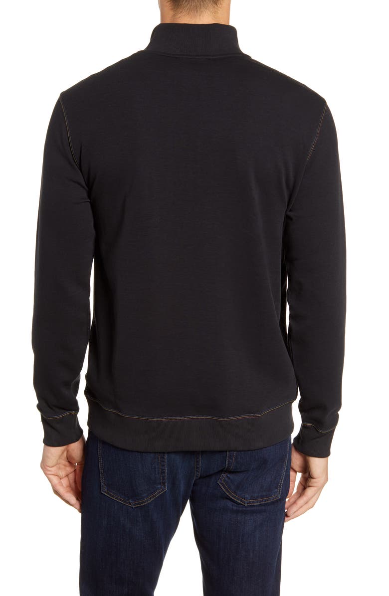 Bugatchi Regular Fit Quarter Zip Pullover, Alternate, color,
